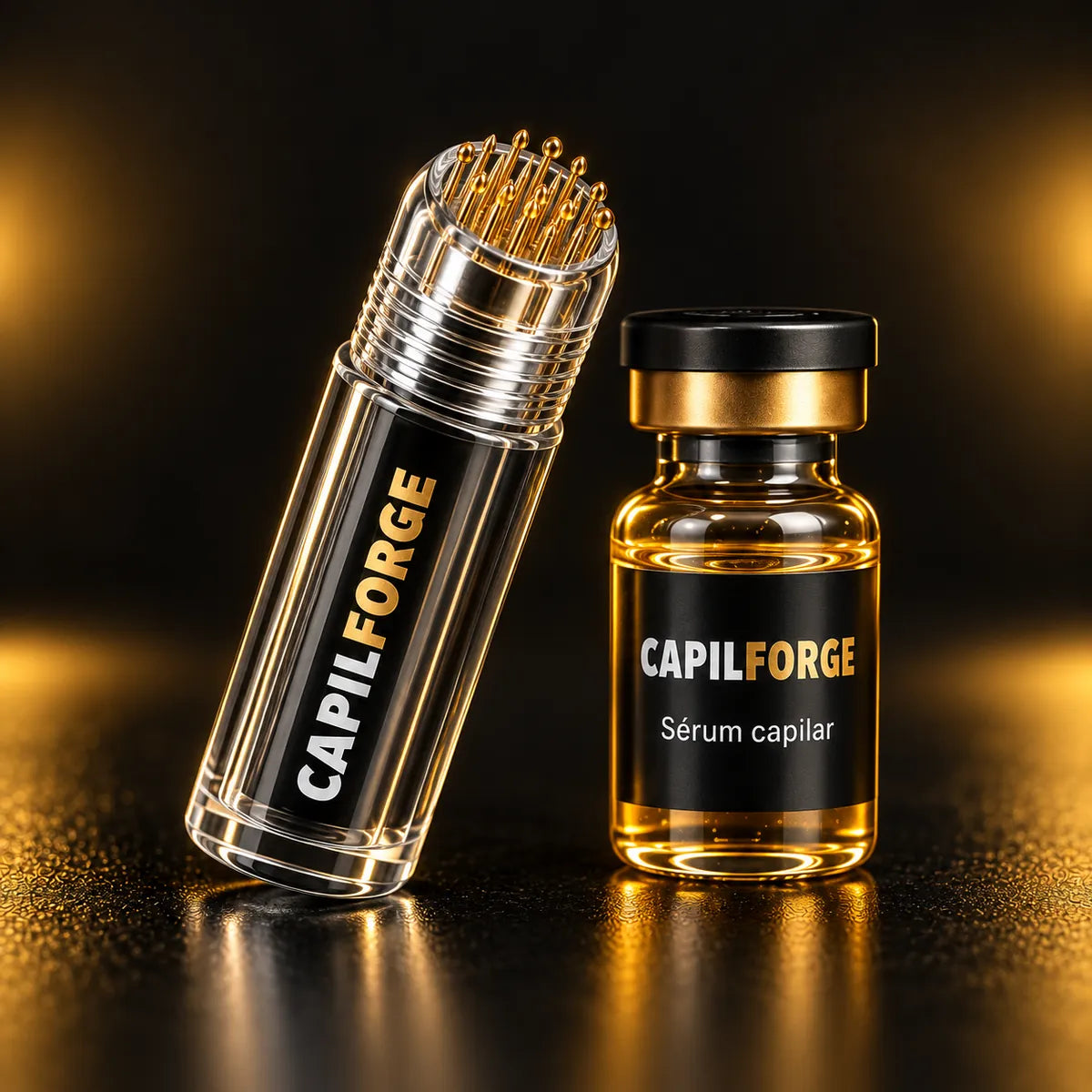 Micro-aplicador Capilforge con micro-agujas doradas